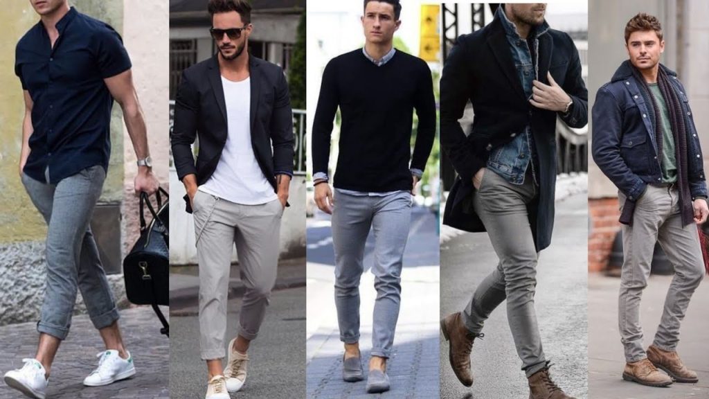 ootd celana abu