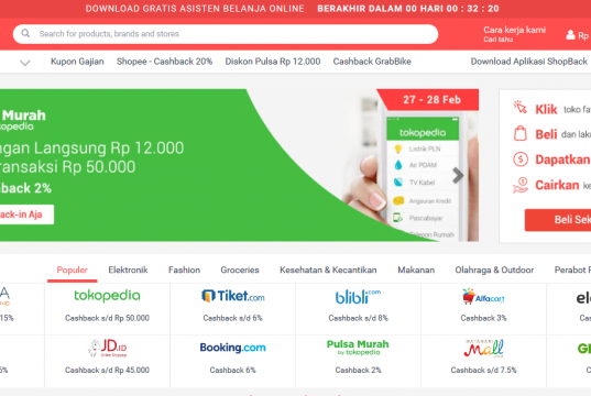 Cari Voucher dan Cashback di Shopback, Belanja Online Jadi Lebih Hemat